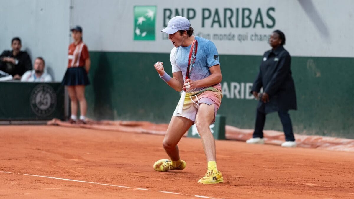 João Fonseca em Roland Garros 2025 (Foto Johan Sonnet, FFT)